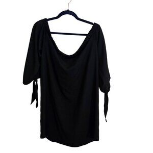 Mossimo Black Off Shoulder Tire Cuff A Line Dress Size XXL